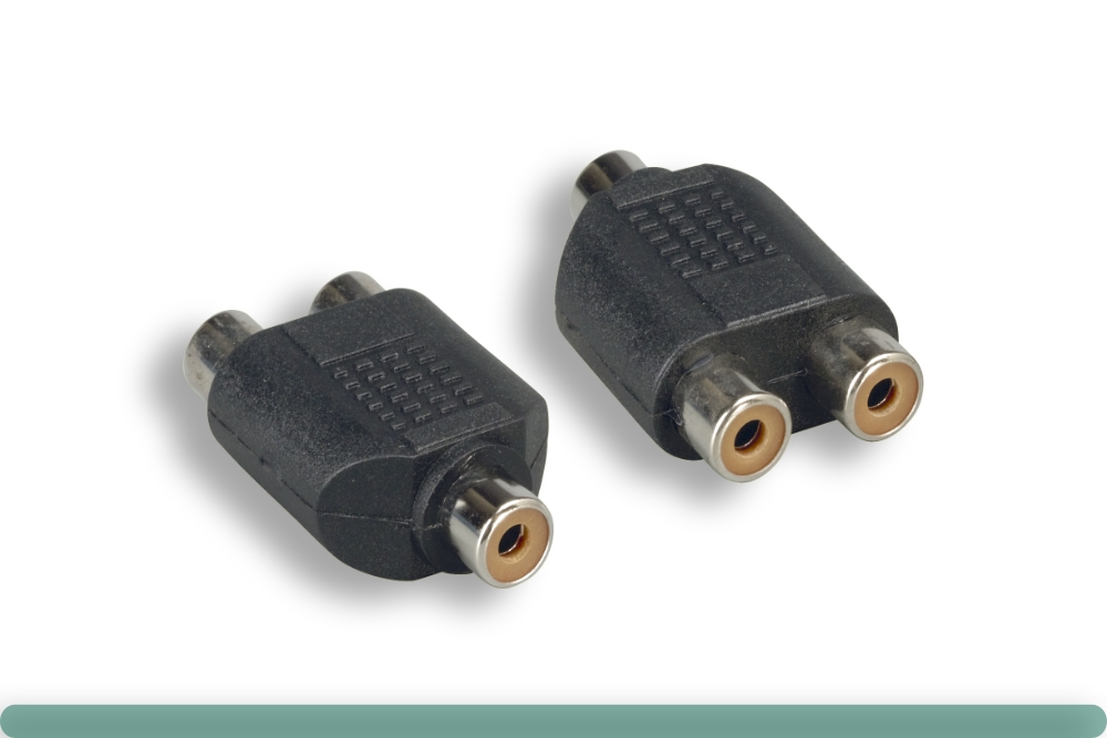 30a4-06400.jpg RCA F To RCA F x 2 Y Adapter - Image 1