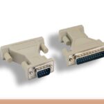 DB9 M to DB25 M Molded AT Modem Adapter
