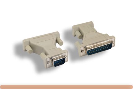DB9 M to DB25 M Molded AT Modem Adapter