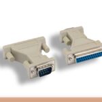 DB9 M to DB25 F Molded AT Modem Adapter