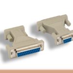 DB9 F to DB25 F Molded AT Modem Adapter