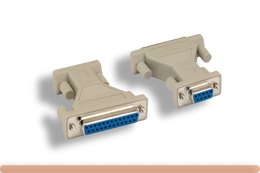 30d1-05400.jpg DB9 F to DB25 F Molded AT Modem Adapter - Image 1
