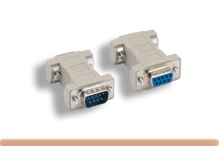 DB9 M/F Molded Null Modem Adapter