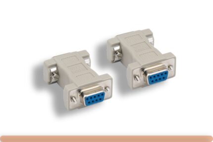 DB9 F/F Molded Null Modem Adapter
