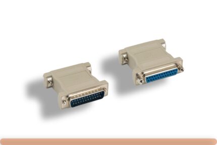 DB25 M/F Molded Null Modem Adapter
