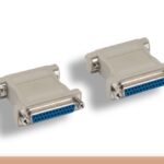 DB25 F/F Molded Null Modem Adapter