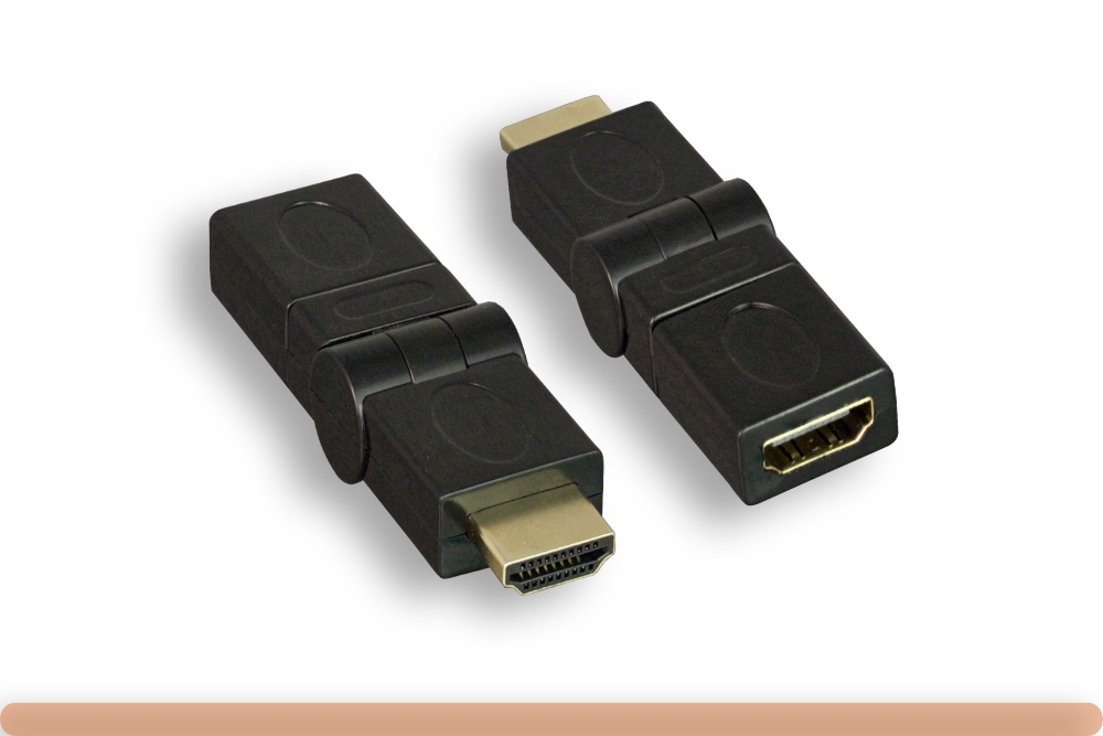 30hm-02200-360_a.jpg HDMI Male / Female Swivel Port Saver - Image 1