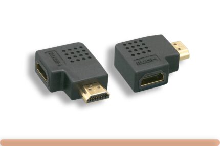 90° Vertical Flat HDMI Male / Female Port Saver