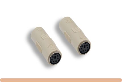 MDIN 6 F to MDIN 6 F Molded Gender Changer