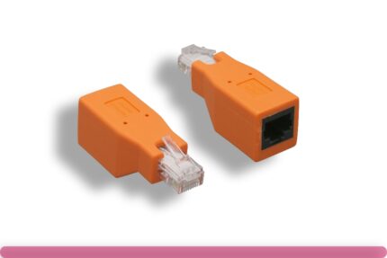 RJ-45 Male / Female Crossover Adapter