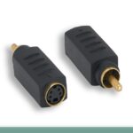 S-Video F to RCA M Adapter