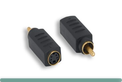 S-Video F to RCA M Adapter