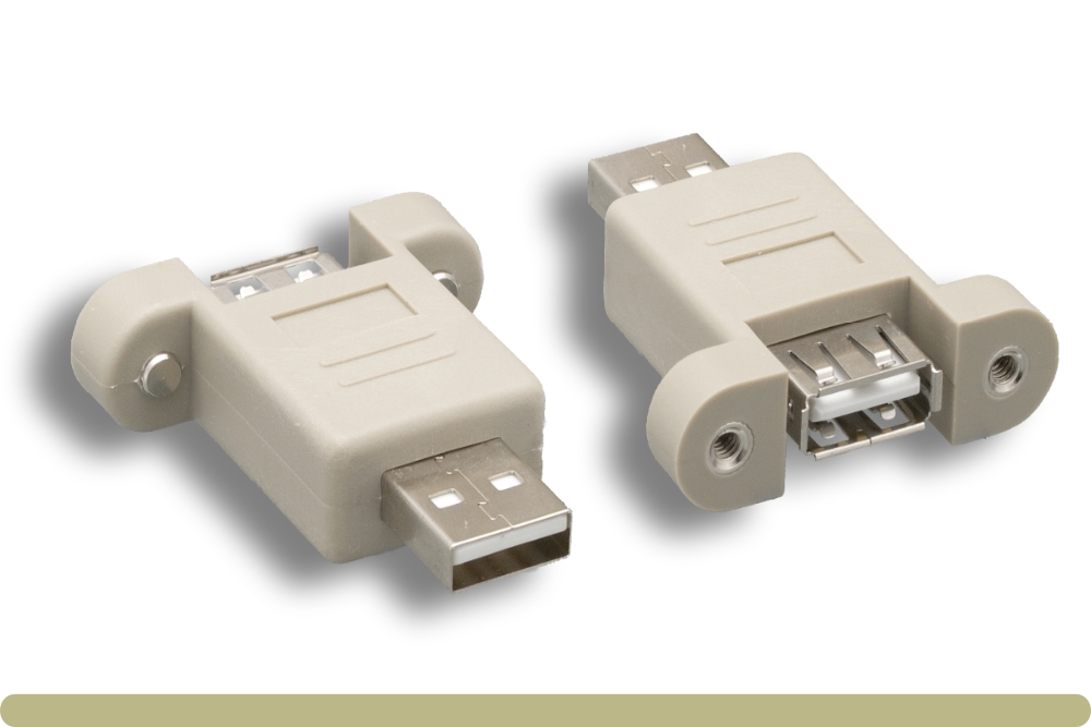 30u1-02300-pm.jpg USB 2.0 Type A M / F Panel Mount Port Saver - Image 1