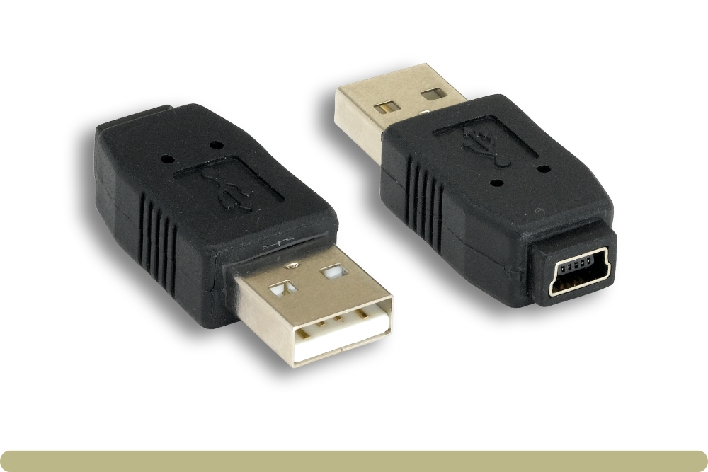 30u1-05200.jpg USB 2.0 AM / Mini 5 Pin Adapter - Image 1
