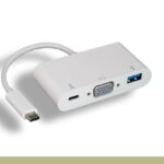 USB 3.1 Type C to USB 3.0 / VGA / Type C Charging Adapter