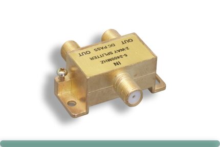 F-Type 2-Way Coaxial Cable Splitter