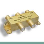 F-Type 4-Way Coaxial Cable Splitter