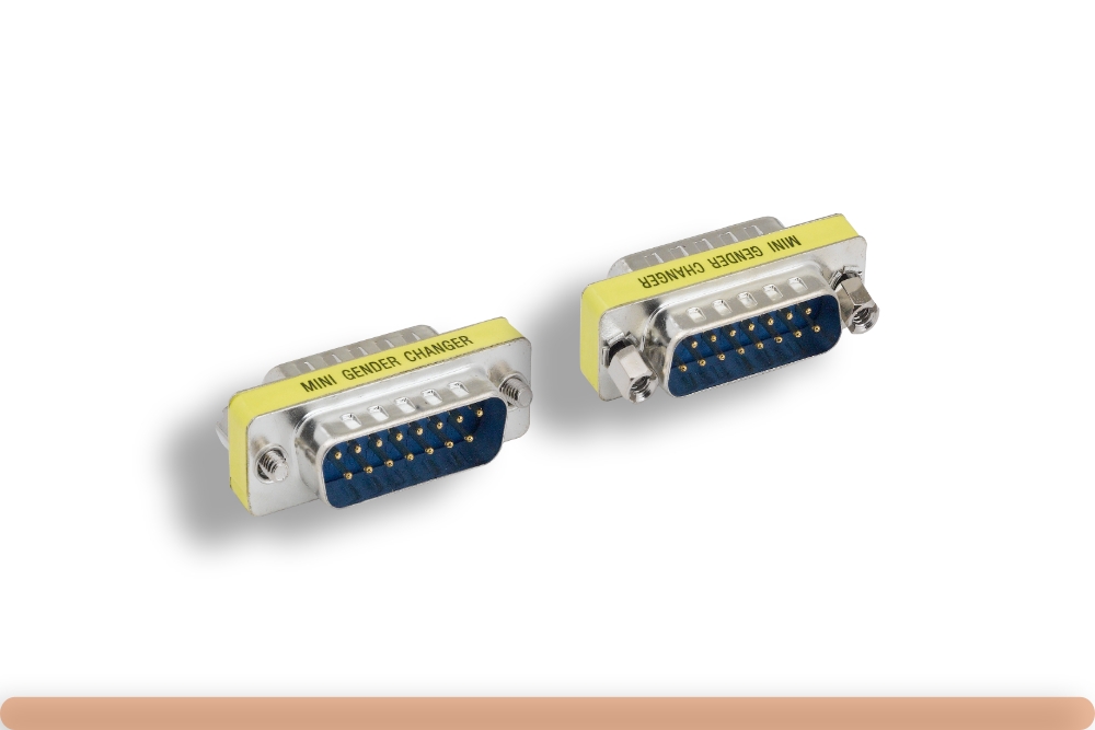 31d2-02100.jpg DB15 M to DB15 M Mini Gender Changer - Image 1