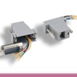 Gray Color DB15 Male to RJ-45 Modular Adapter