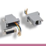 Gray Color DB15 Female to RJ-45 Modular Adapter