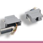 Gray Color DB25 Male to RJ-45 Modular Adapter