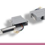 Gray Color DB25 Female to RJ-45 Modular Adapter