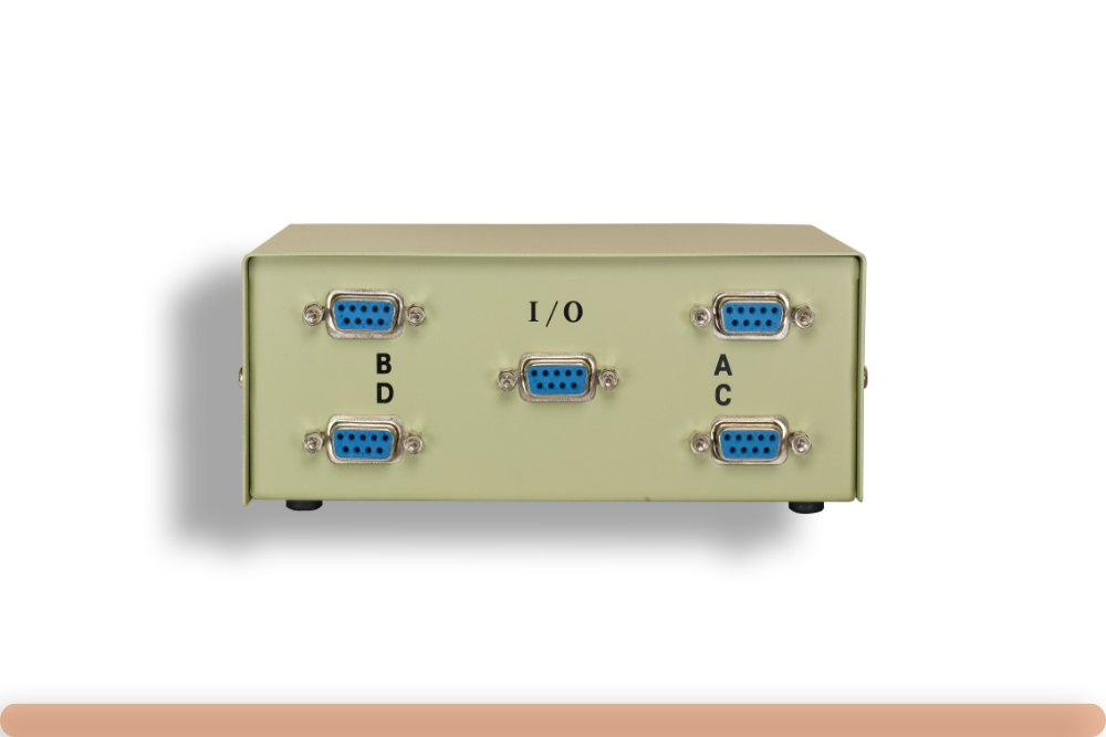 40d1-10604.jpg 4-Way DB9 Manual Data Switch - Image 1