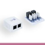 2-Port Cat. 5e Surface Mount Box