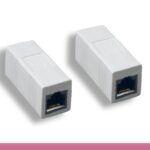 White Color Cat. 5e Modular Inline Coupler