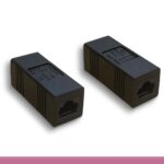 Crossover Black Cat. 5e Modular Inline Coupler