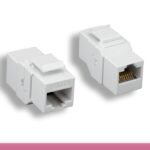 White Color Cat. 5e Inline Coupler (keystone)