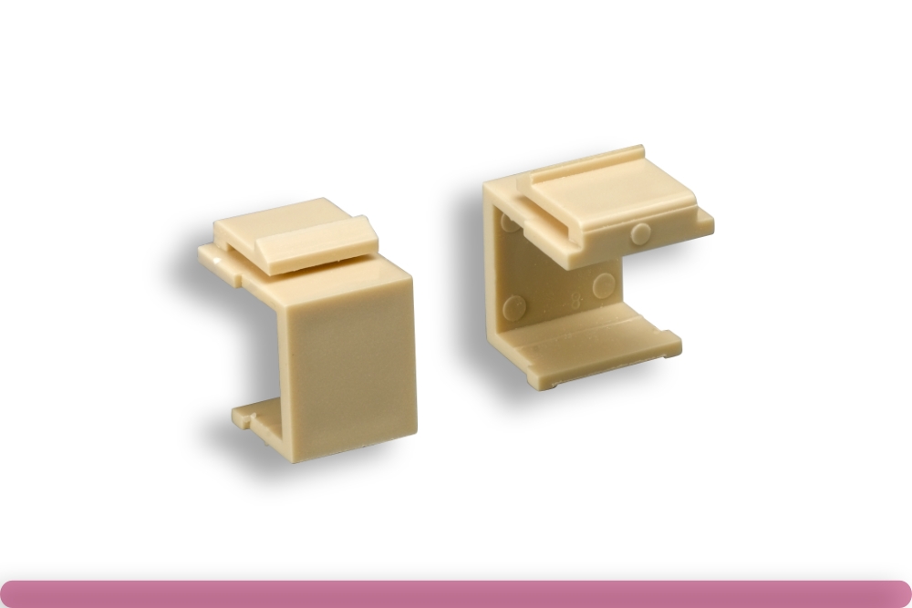 68it-c5001-iv.jpg Blank Insert for Wall Plate Ivory Color - Image 1