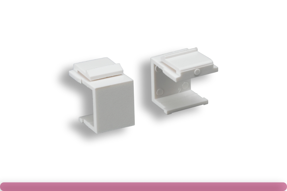 68it-c5001-wh.jpg Blank Insert for Wall Plate White Color - Image 1