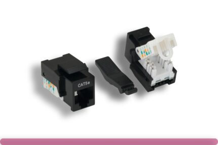 Black Color Cat. 5e Tool-less Keystone Jack
