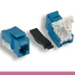 Blue Color Cat. 5e Tool-less Keystone Jack