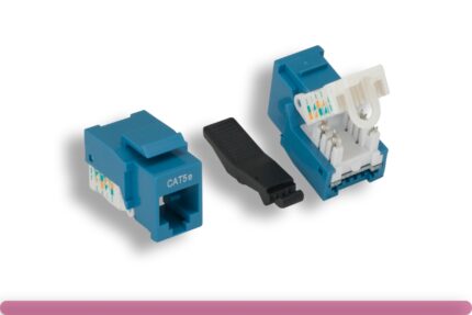 Blue Color Cat. 5e Tool-less Keystone Jack