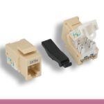 Ivory Color Cat. 5e Tool-less Keystone Jack