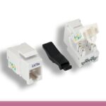 White Color Cat. 5e Tool-less Keystone Jack