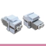LC Duplex Fiber Optic Keystone Insert Module