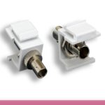 ST Simplex Multi-Mode Fiber Optic Keystone Insert Module
