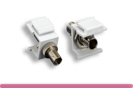 ST Simplex Multi-Mode Fiber Optic Keystone Insert Module