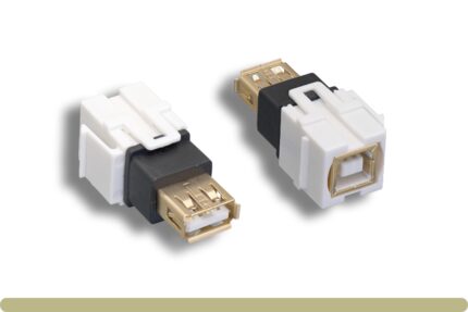 USB 2.0 AF / BF Keystone Insert Module