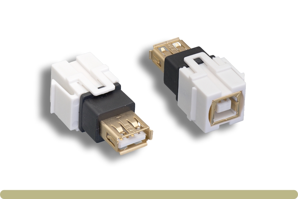 68jk-03-u2-bfaf.jpg USB 2.0 AF / BF Keystone Insert Module - Image 1