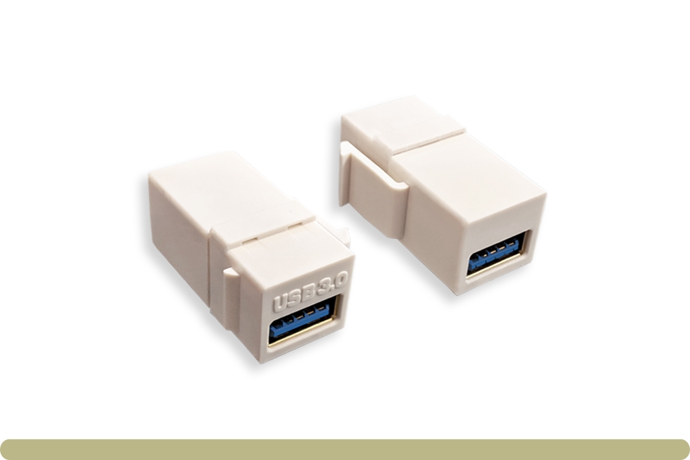 68jk-03-u3-afaf_2.jpg USB 3.0 AF / AF Keystone Insert Module - Image 1