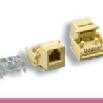 Ivory RJ-12 Tool-Less Keystone Jack