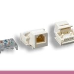 White RJ-12 Tool-Less Keystone Jack