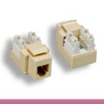 Ivory RJ-12 Punch Down Keystone Jack