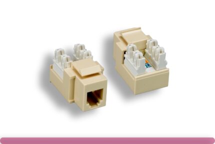Ivory RJ-12 Punch Down Keystone Jack