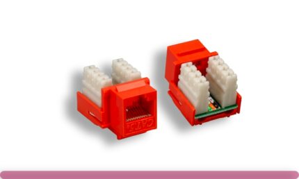 Orange Cat. 5e Punch Down Keystone Jack