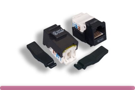 Black Color Cat. 6 Tool-less Keystone Jack